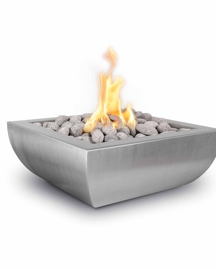 Avalon Fire Bowl – Hammered Patina & Stainless Steel