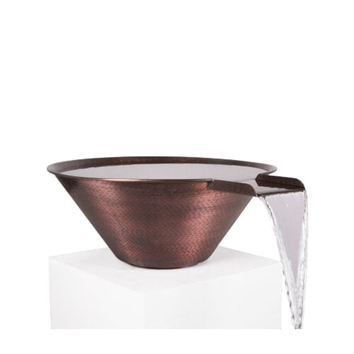 Cazo Water Bowl ™ – Hammered Patina Copper