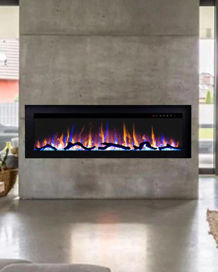 Moda Herman 1500W 60 inch Built-in Recessed Electric Fireplace