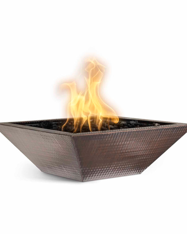 Maya Fire Bowl – Hammered Patina Copper