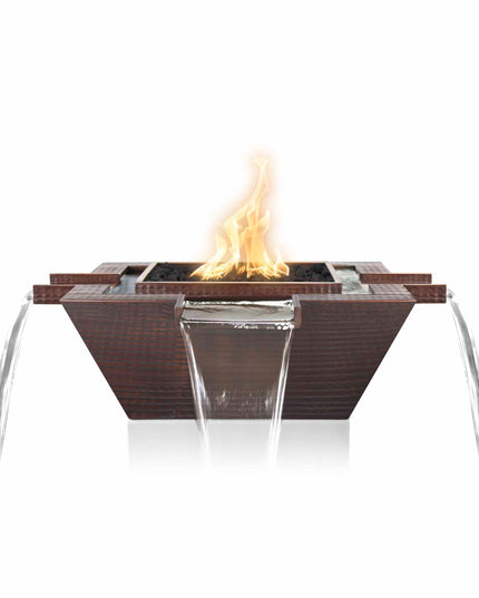 Maya Fire & Water Bowl – Copper 4-Way Spill