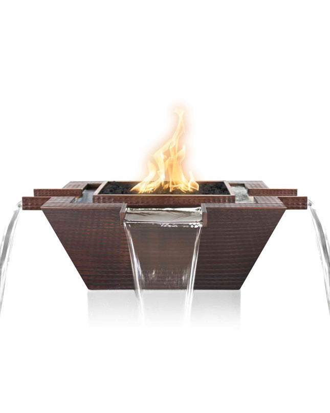 Maya Fire & Water Bowl – Copper 4-Way Spill