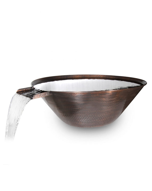 Remi Hammered Patina Copper- Water Bowl