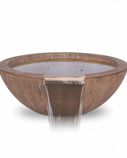 Sedona Water Bowl – GFRC Wood Grain