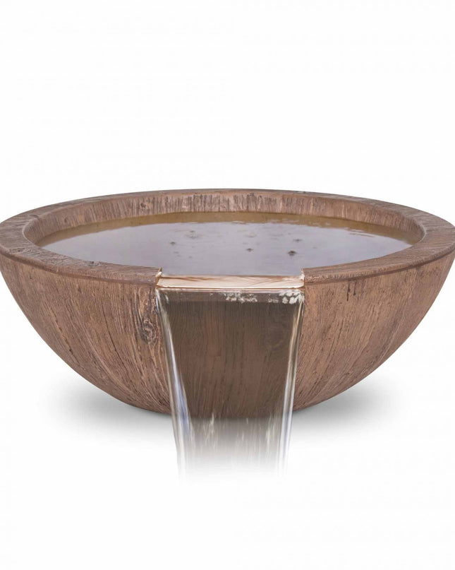 Sedona Water Bowl – GFRC Wood Grain
