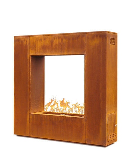 The Williams Fireplace Corten Steel
