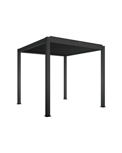 Outmos 3×3m Freestanding Aluminium Louvred Pergola - Motorised